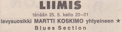 Advert in Helsingin Sanomat 25.05.1968