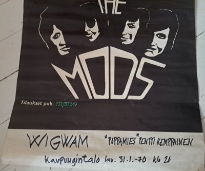 Poster of Kouvola concert 31.01.70