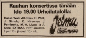 Advert from Karjalainen 28.10.81